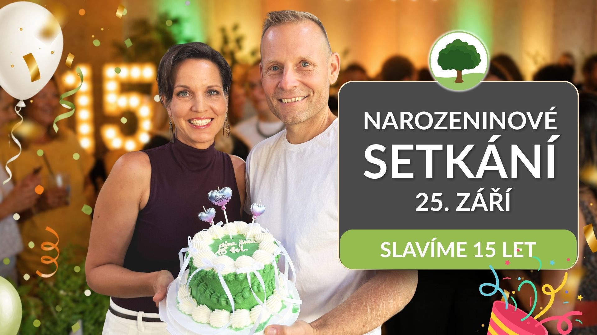 Setkání 25. 9. - slavíme 15 let Jíme Jinak!